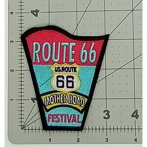 Route 66 Mother Road Festival Motorcycle Embroidered Patch